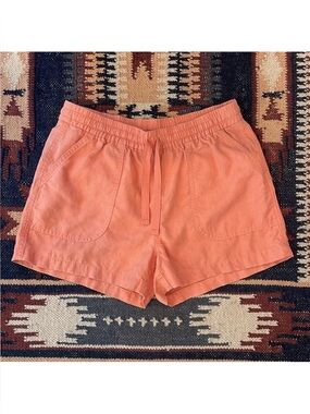 LIKE NEW J. Crew Point Sur Linen Blend High Waist Shorts
